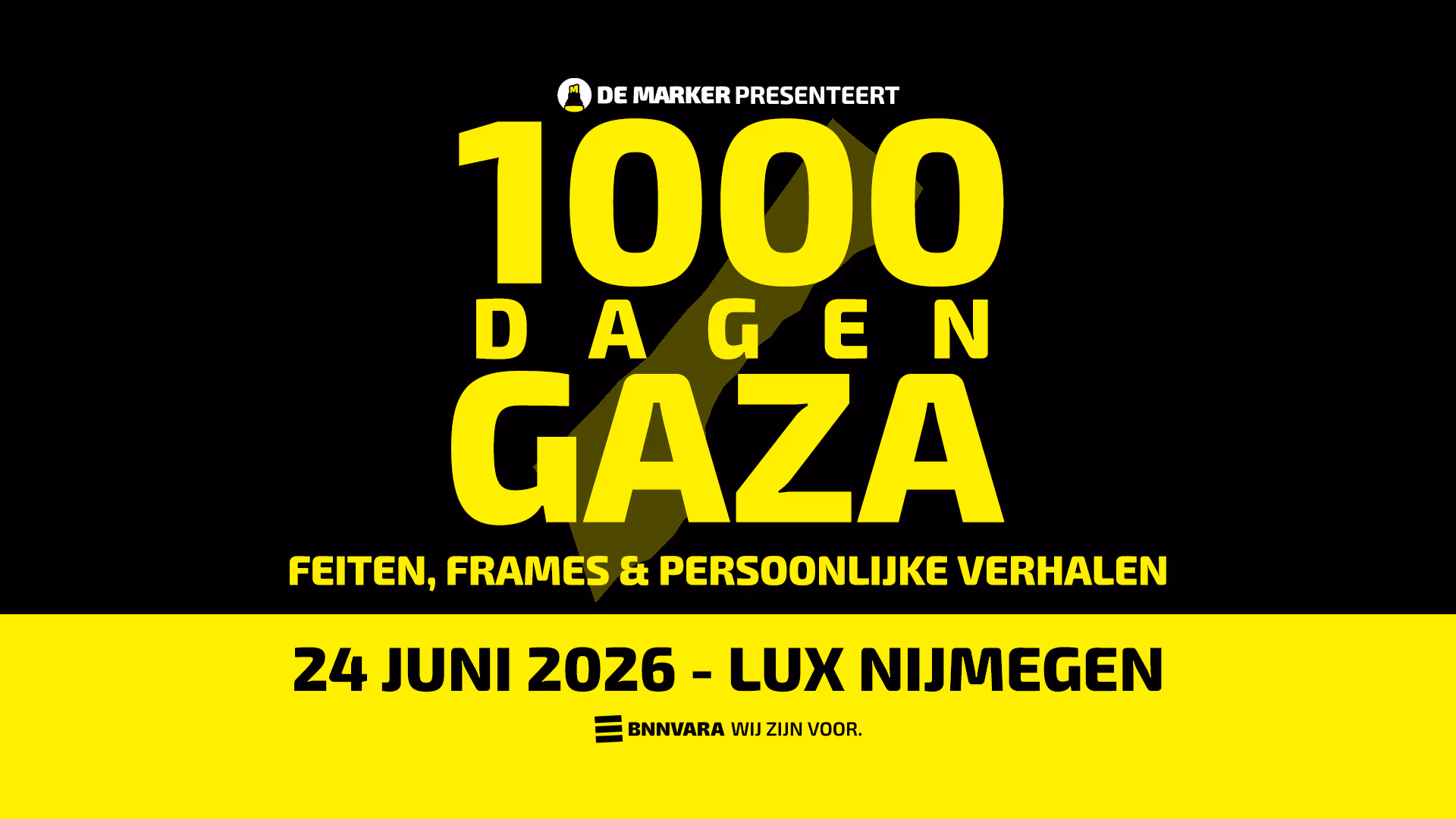 Afbeelding van De Marker: 1000 dagen Gaza